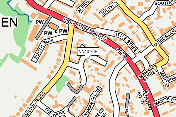 NN10 9JP map - OS OpenMap – Local (Ordnance Survey)