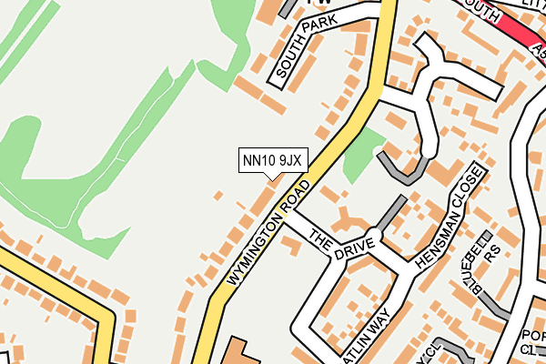 NN10 9JX map - OS OpenMap – Local (Ordnance Survey)