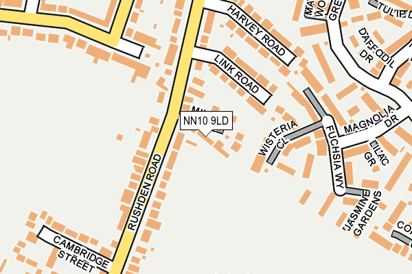 NN10 9LD map - OS OpenMap – Local (Ordnance Survey)