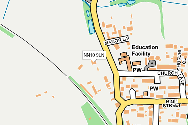 NN10 9LN map - OS OpenMap – Local (Ordnance Survey)
