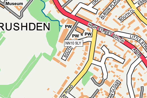NN10 9LY map - OS OpenMap – Local (Ordnance Survey)