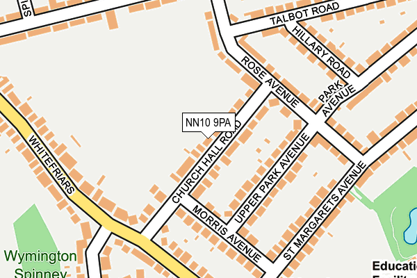 NN10 9PA map - OS OpenMap – Local (Ordnance Survey)