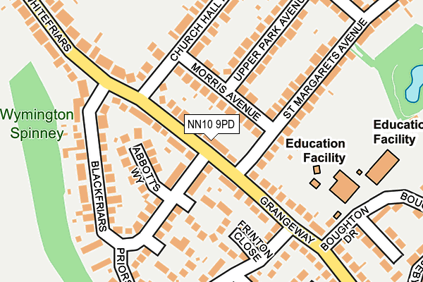NN10 9PD map - OS OpenMap – Local (Ordnance Survey)