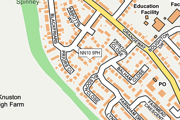 NN10 9PH map - OS OpenMap – Local (Ordnance Survey)