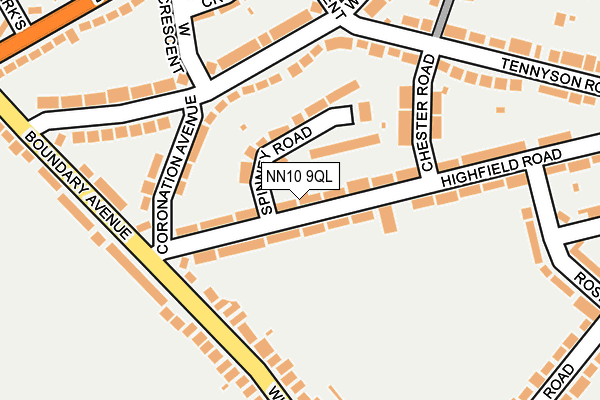 NN10 9QL map - OS OpenMap – Local (Ordnance Survey)