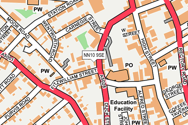 NN10 9SE map - OS OpenMap – Local (Ordnance Survey)