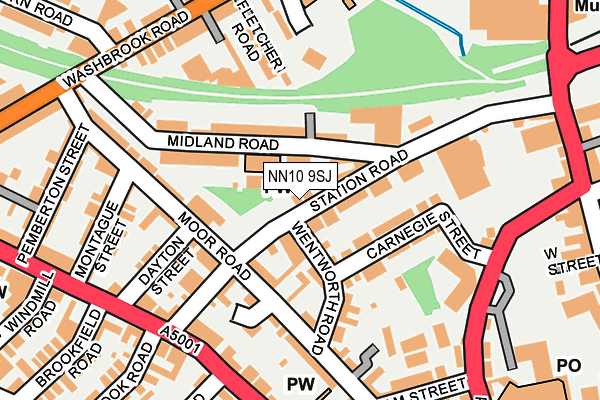 NN10 9SJ map - OS OpenMap – Local (Ordnance Survey)