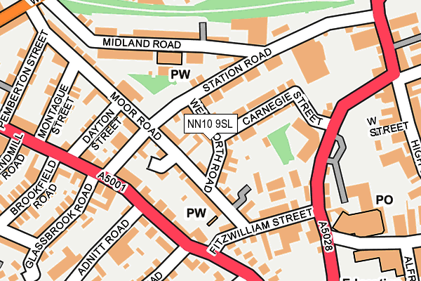 NN10 9SL map - OS OpenMap – Local (Ordnance Survey)