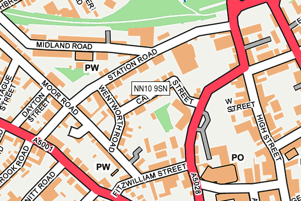 NN10 9SN map - OS OpenMap – Local (Ordnance Survey)