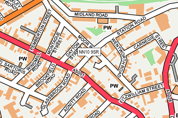 NN10 9SR map - OS OpenMap – Local (Ordnance Survey)