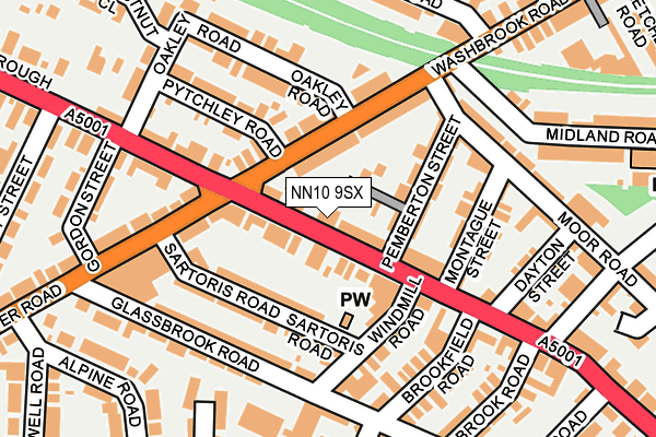 NN10 9SX map - OS OpenMap – Local (Ordnance Survey)