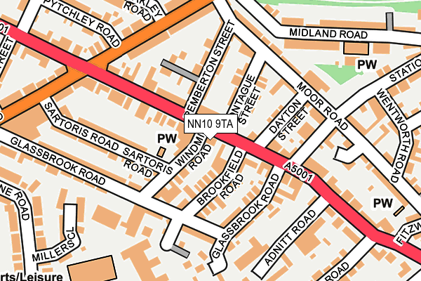 NN10 9TA map - OS OpenMap – Local (Ordnance Survey)