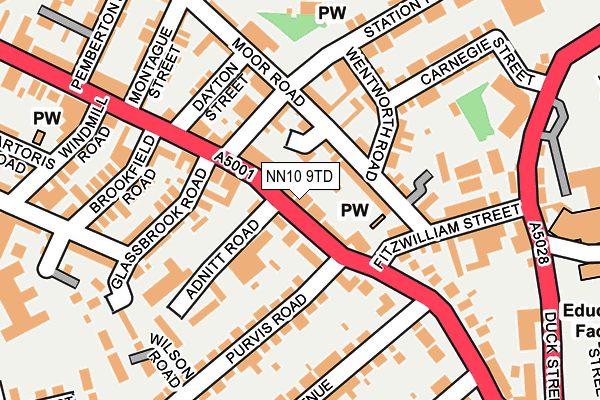 NN10 9TD map - OS OpenMap – Local (Ordnance Survey)