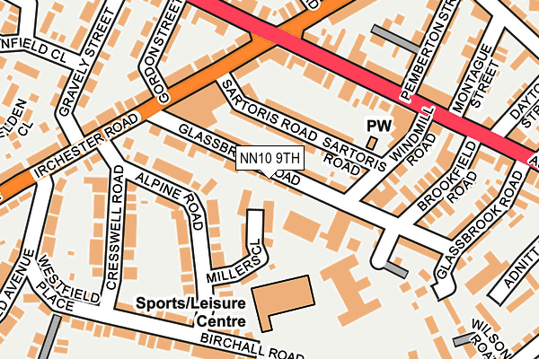 NN10 9TH map - OS OpenMap – Local (Ordnance Survey)