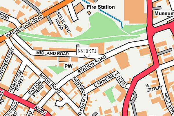 NN10 9TJ map - OS OpenMap – Local (Ordnance Survey)