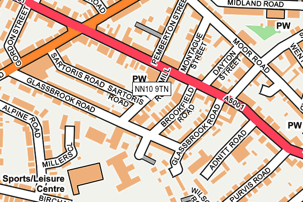 NN10 9TN map - OS OpenMap – Local (Ordnance Survey)