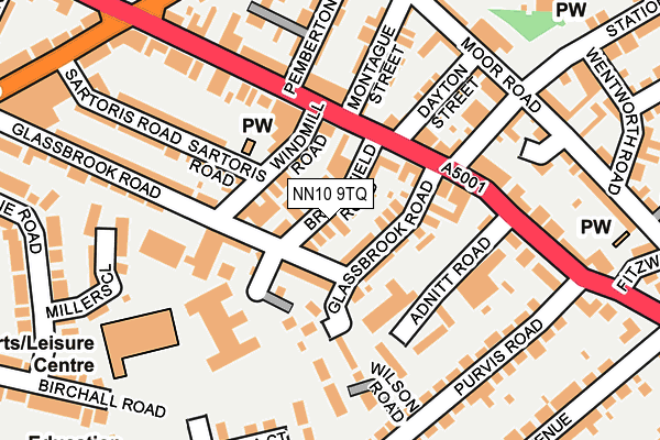 NN10 9TQ map - OS OpenMap – Local (Ordnance Survey)