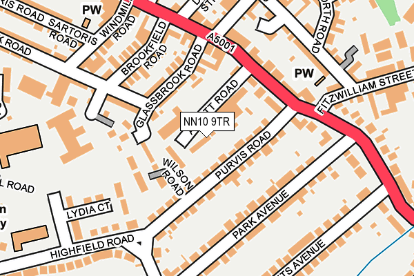 NN10 9TR map - OS OpenMap – Local (Ordnance Survey)
