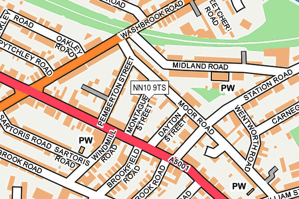NN10 9TS map - OS OpenMap – Local (Ordnance Survey)