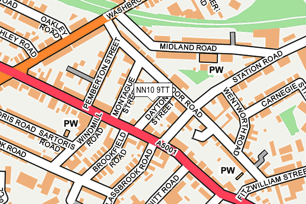 NN10 9TT map - OS OpenMap – Local (Ordnance Survey)