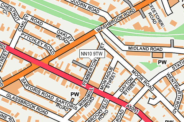 NN10 9TW map - OS OpenMap – Local (Ordnance Survey)