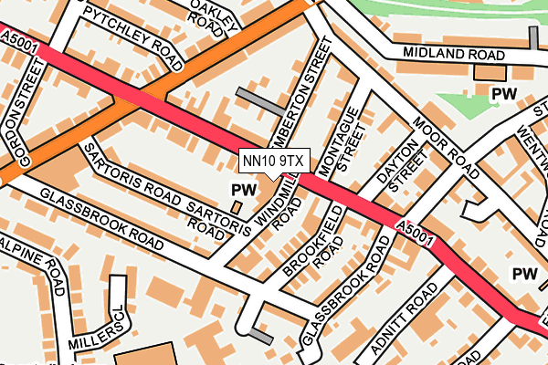 NN10 9TX map - OS OpenMap – Local (Ordnance Survey)