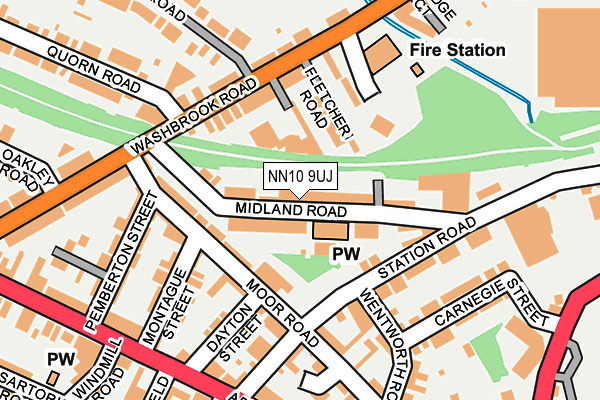 NN10 9UJ map - OS OpenMap – Local (Ordnance Survey)