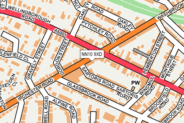 NN10 9XD map - OS OpenMap – Local (Ordnance Survey)