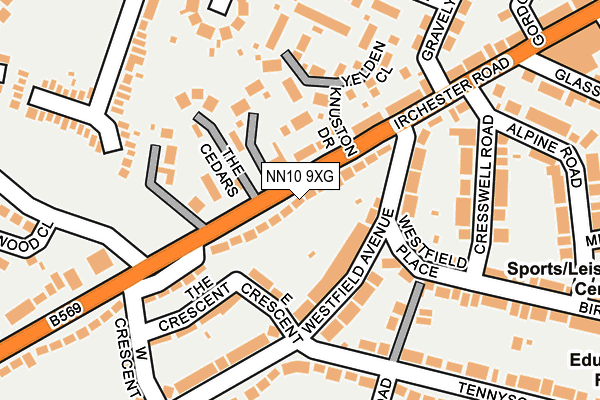 NN10 9XG map - OS OpenMap – Local (Ordnance Survey)