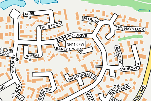 NN11 0FW map - OS OpenMap – Local (Ordnance Survey)