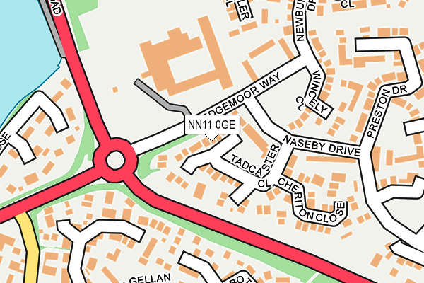 NN11 0GE map - OS OpenMap – Local (Ordnance Survey)