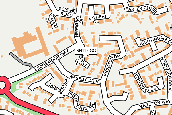 NN11 0GG map - OS OpenMap – Local (Ordnance Survey)