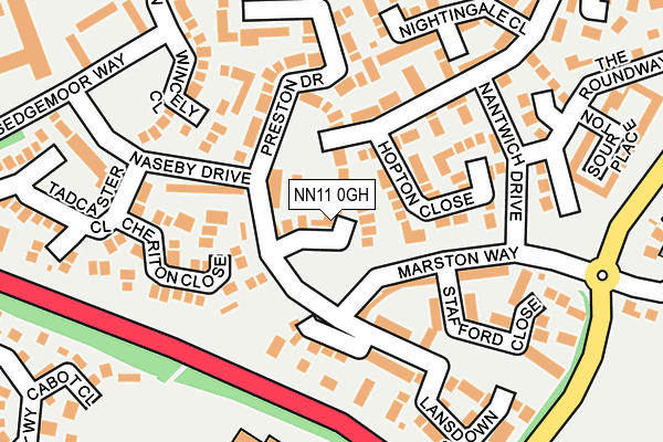 NN11 0GH map - OS OpenMap – Local (Ordnance Survey)