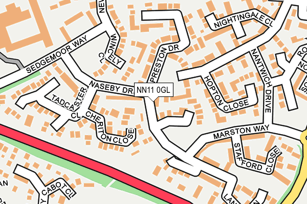 NN11 0GL map - OS OpenMap – Local (Ordnance Survey)