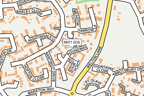 NN11 0GS map - OS OpenMap – Local (Ordnance Survey)