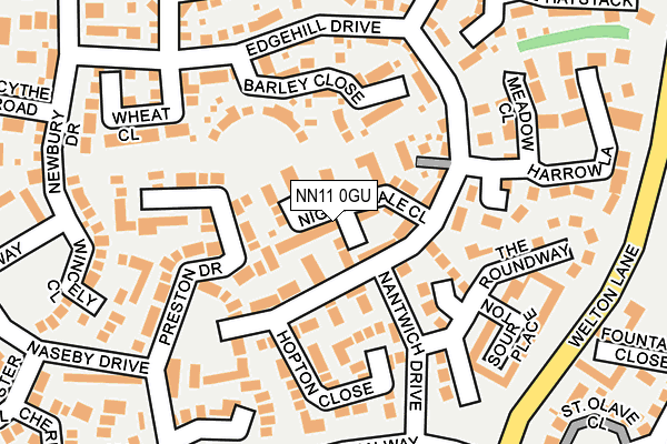 NN11 0GU map - OS OpenMap – Local (Ordnance Survey)