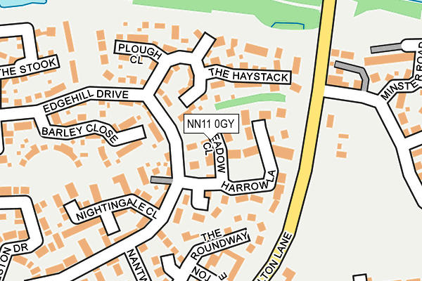 NN11 0GY map - OS OpenMap – Local (Ordnance Survey)