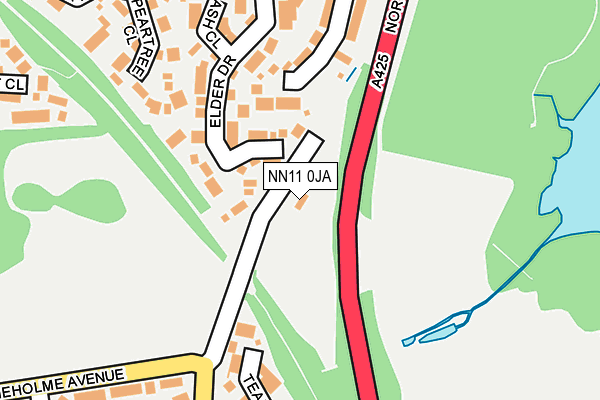 NN11 0JA map - OS OpenMap – Local (Ordnance Survey)