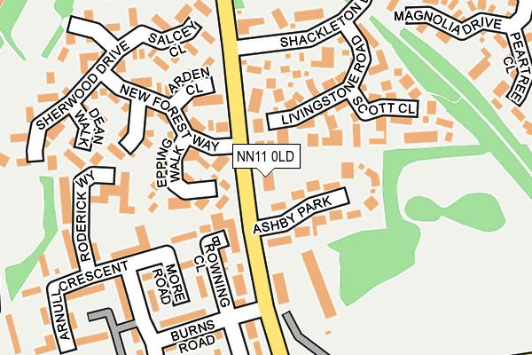 NN11 0LD map - OS OpenMap – Local (Ordnance Survey)