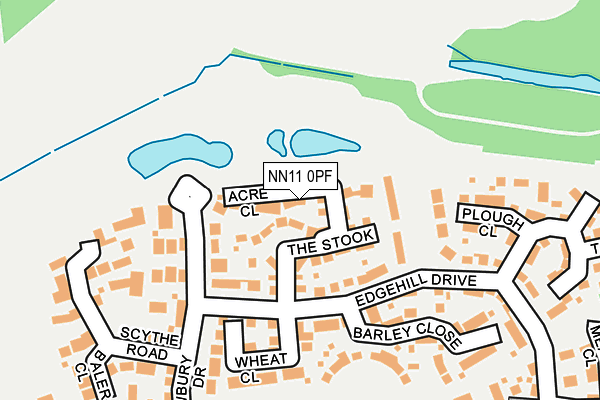 NN11 0PF map - OS OpenMap – Local (Ordnance Survey)