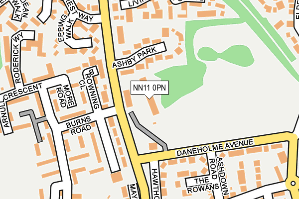 NN11 0PN map - OS OpenMap – Local (Ordnance Survey)