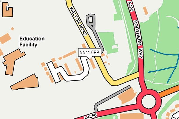 NN11 0PP map - OS OpenMap – Local (Ordnance Survey)