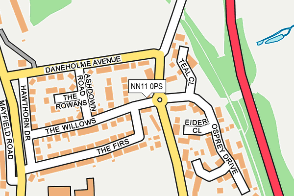 NN11 0PS map - OS OpenMap – Local (Ordnance Survey)