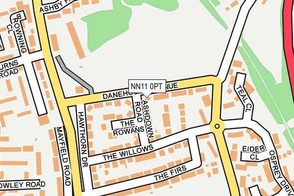 NN11 0PT map - OS OpenMap – Local (Ordnance Survey)