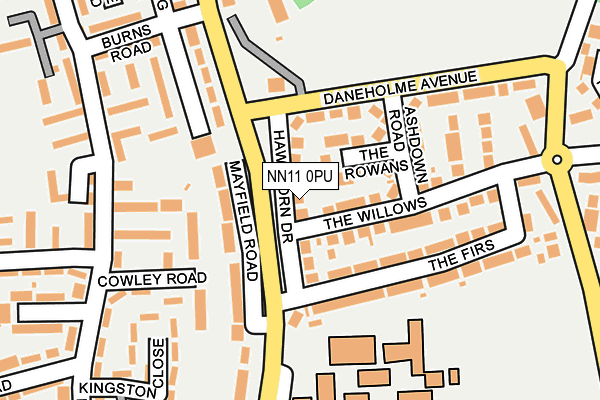 NN11 0PU map - OS OpenMap – Local (Ordnance Survey)