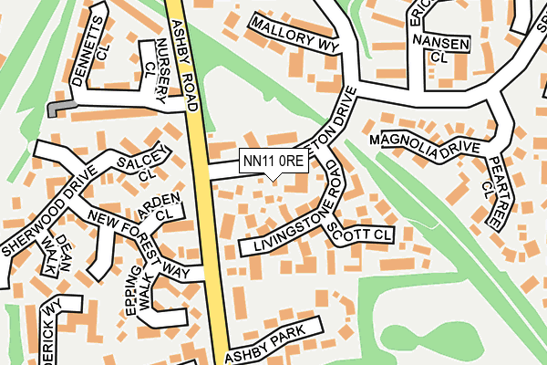 NN11 0RE map - OS OpenMap – Local (Ordnance Survey)