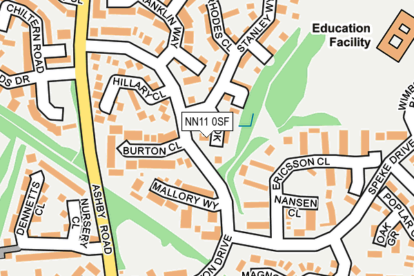 NN11 0SF map - OS OpenMap – Local (Ordnance Survey)