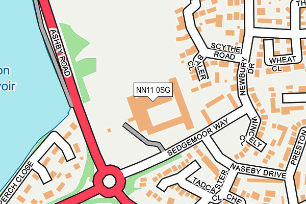 NN11 0SG map - OS OpenMap – Local (Ordnance Survey)