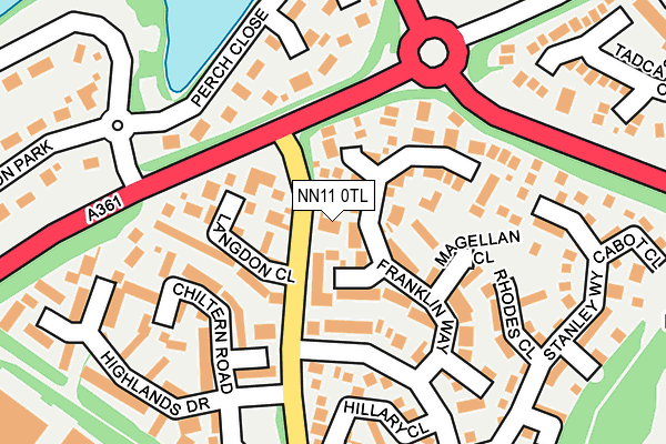 NN11 0TL map - OS OpenMap – Local (Ordnance Survey)