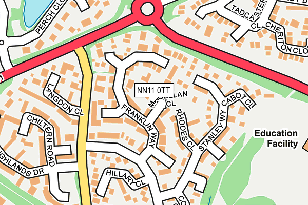 NN11 0TT map - OS OpenMap – Local (Ordnance Survey)